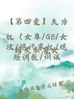 【第四爱】夫为奴（女尊/GB/女攻/现代家奴/规矩调教/训诫